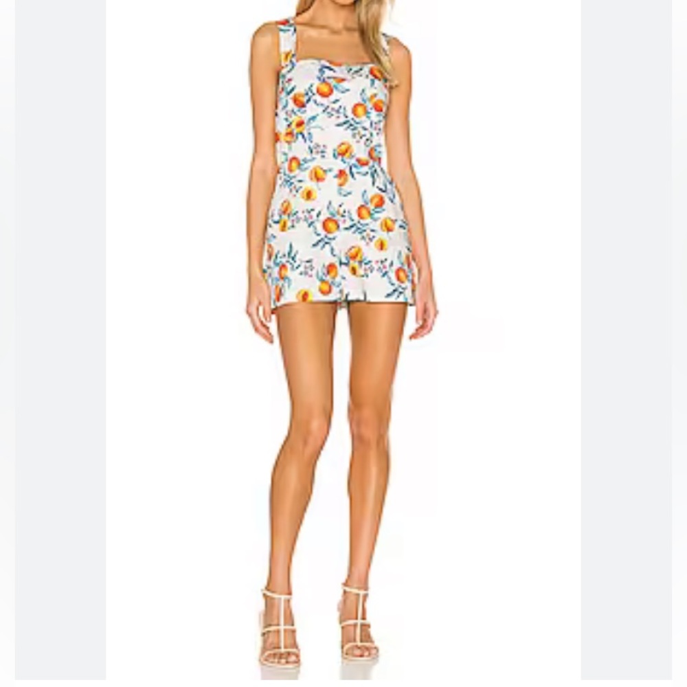NWOT AMANDA UPRICHARD Ace Romper in Peaches